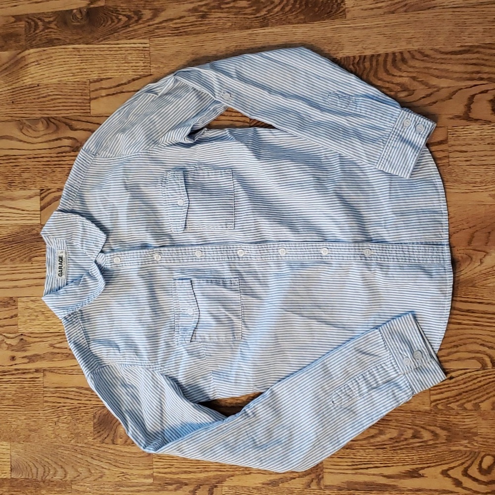 (S) Garage Nautical Striped 100% Cotton Cottagecore Casual Sailor Cosplay